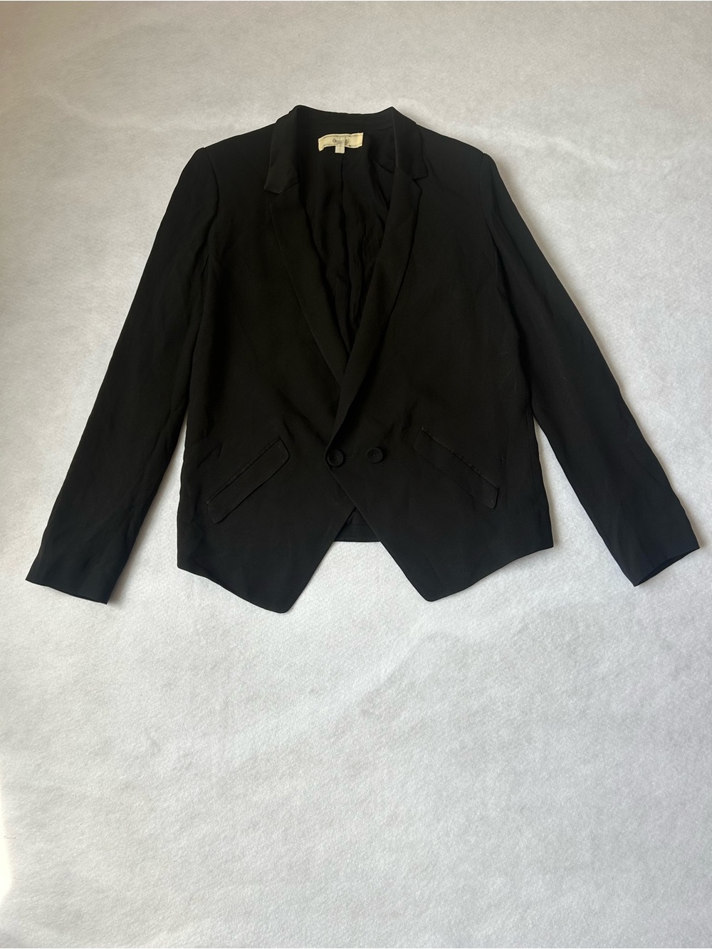 Athe Vanessa Bruno French Blazer Jacket Women's 36 (US S/Sz 4) Black Two Button